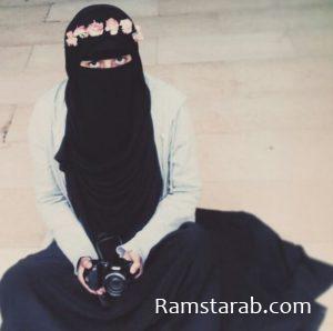 منقبة مع الكميرا , مصورة منقبة
