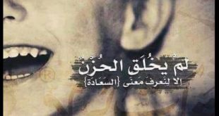 لم يخلق الحزن الا لنعرف معنى السعادة