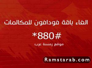 الغاء باقة فودافون للمكالمات